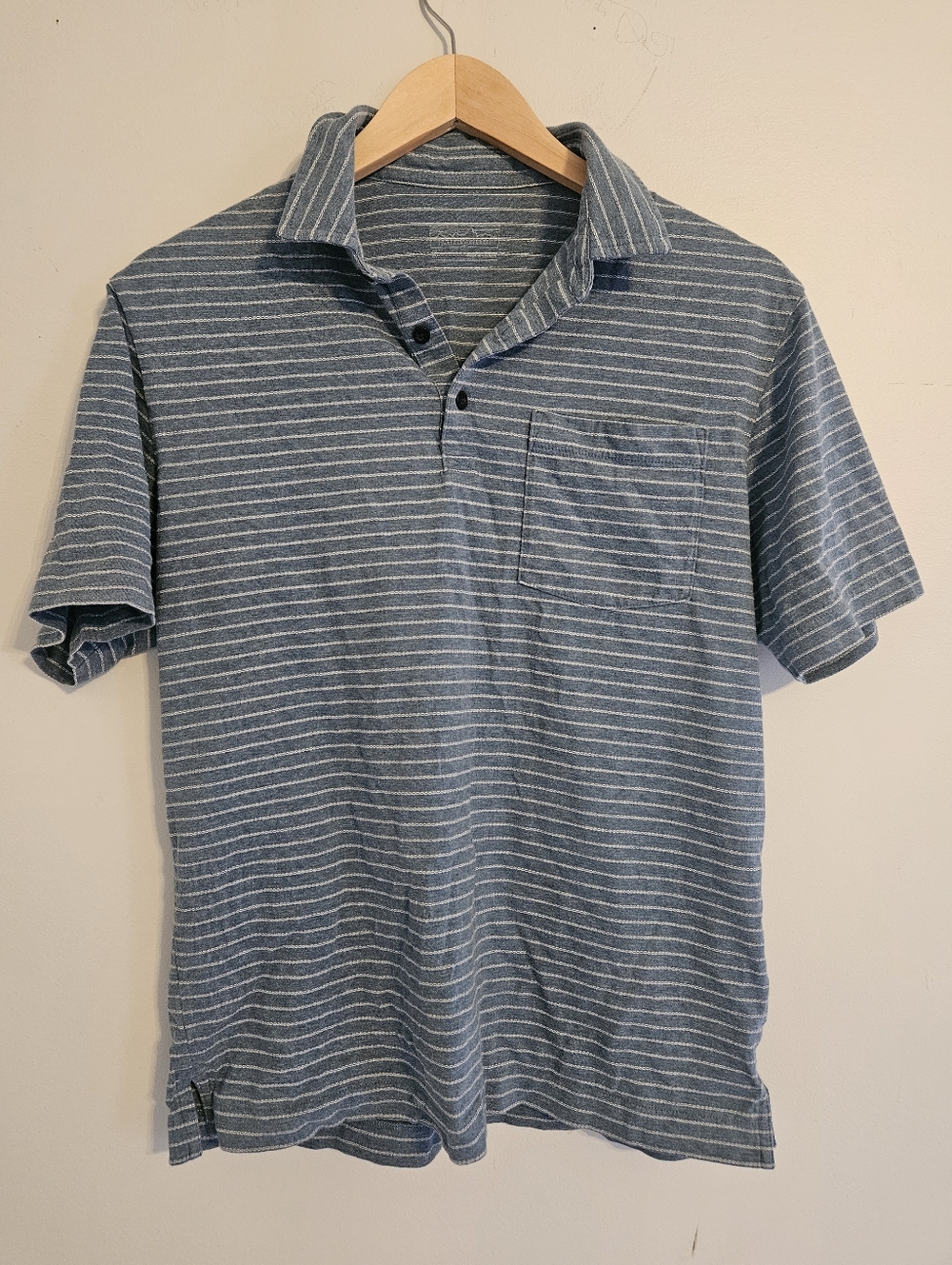Patagonia Blue Striped Polo Shirt